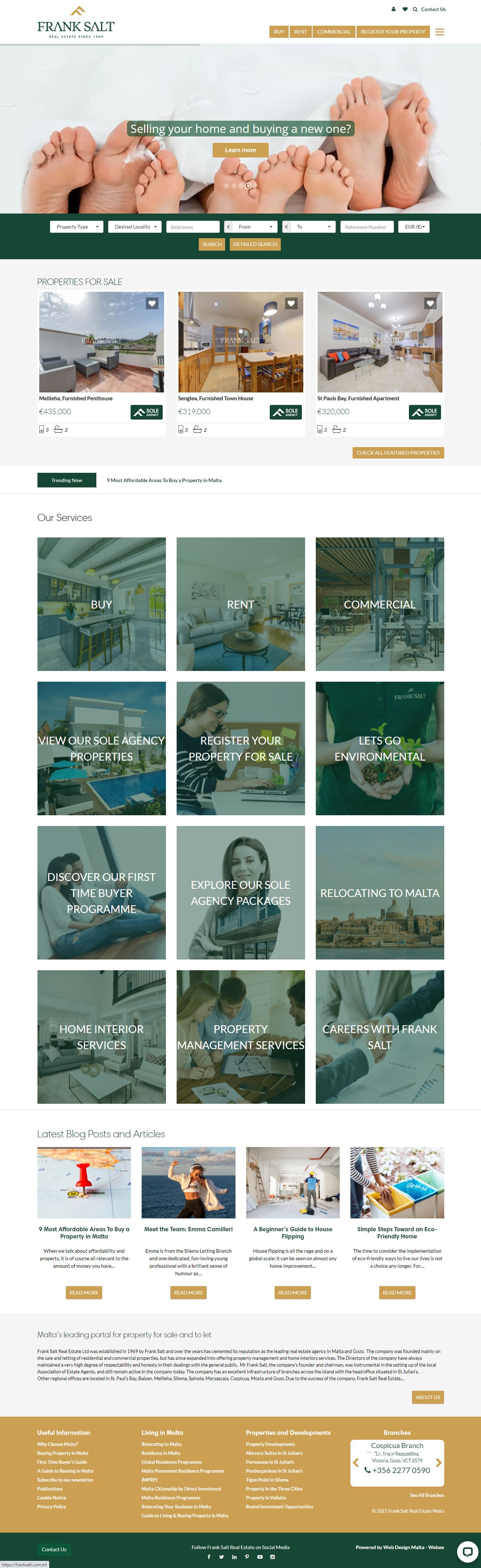 Frank Salt website design case study by SkilledDesk